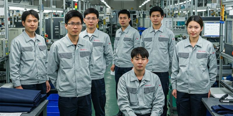 Công nhân vận hành máy đảm nhiệm vị trí vệ sinh thiết bị